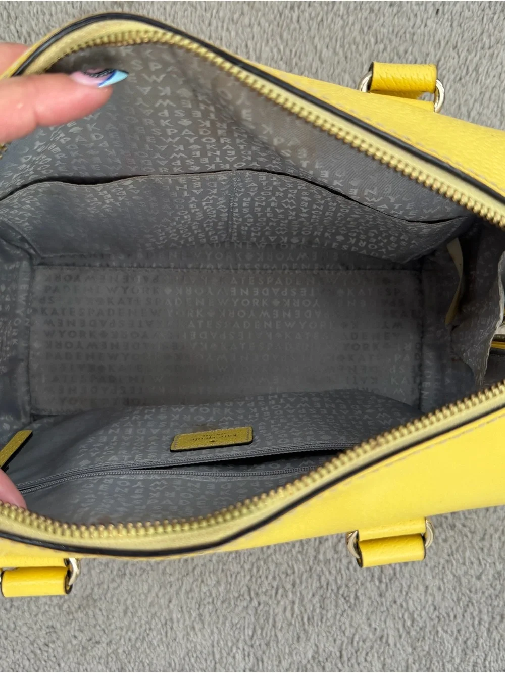 kate spade Yellow Leather Top-Handle Satchel